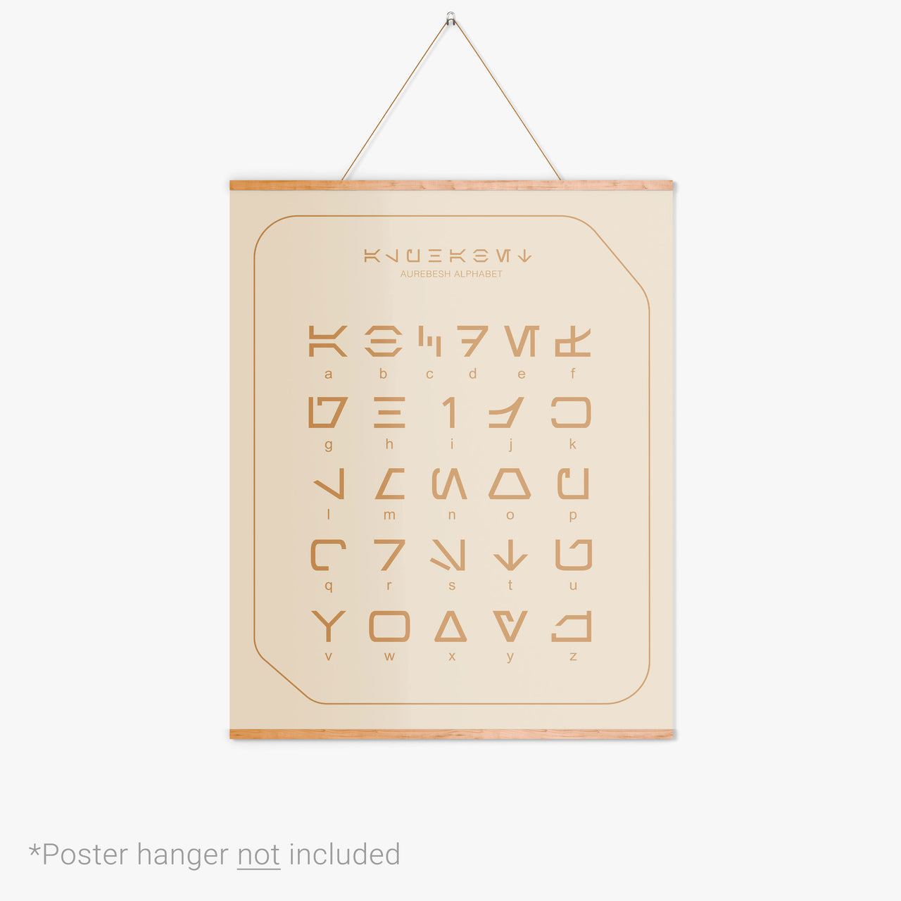 AUREBESH ALPHABET | POSTER PRINT