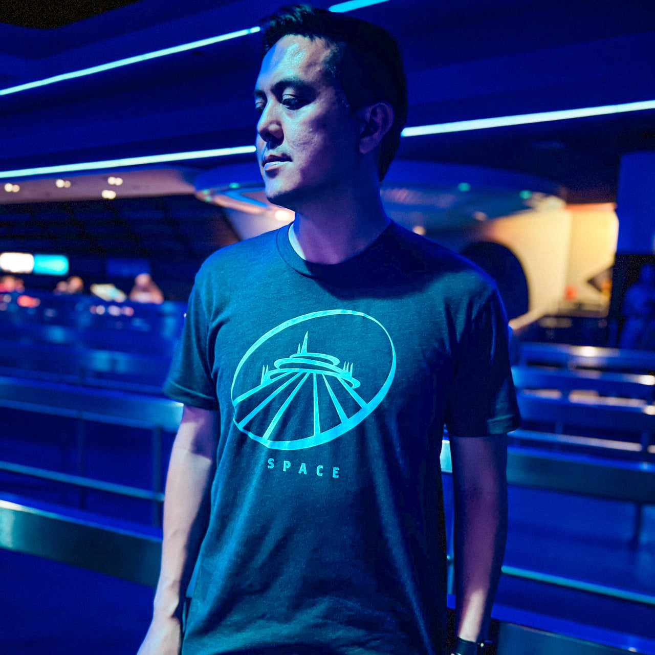 SPACE | Tee | Heather Charcoal