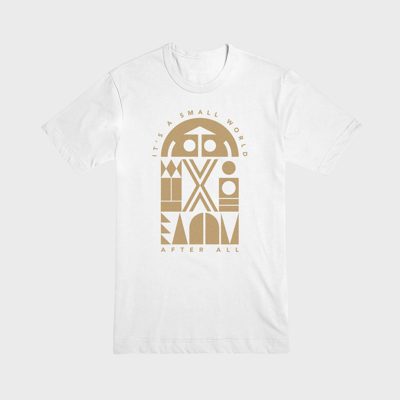 SMALL WORLD | Tee | White/Gold
