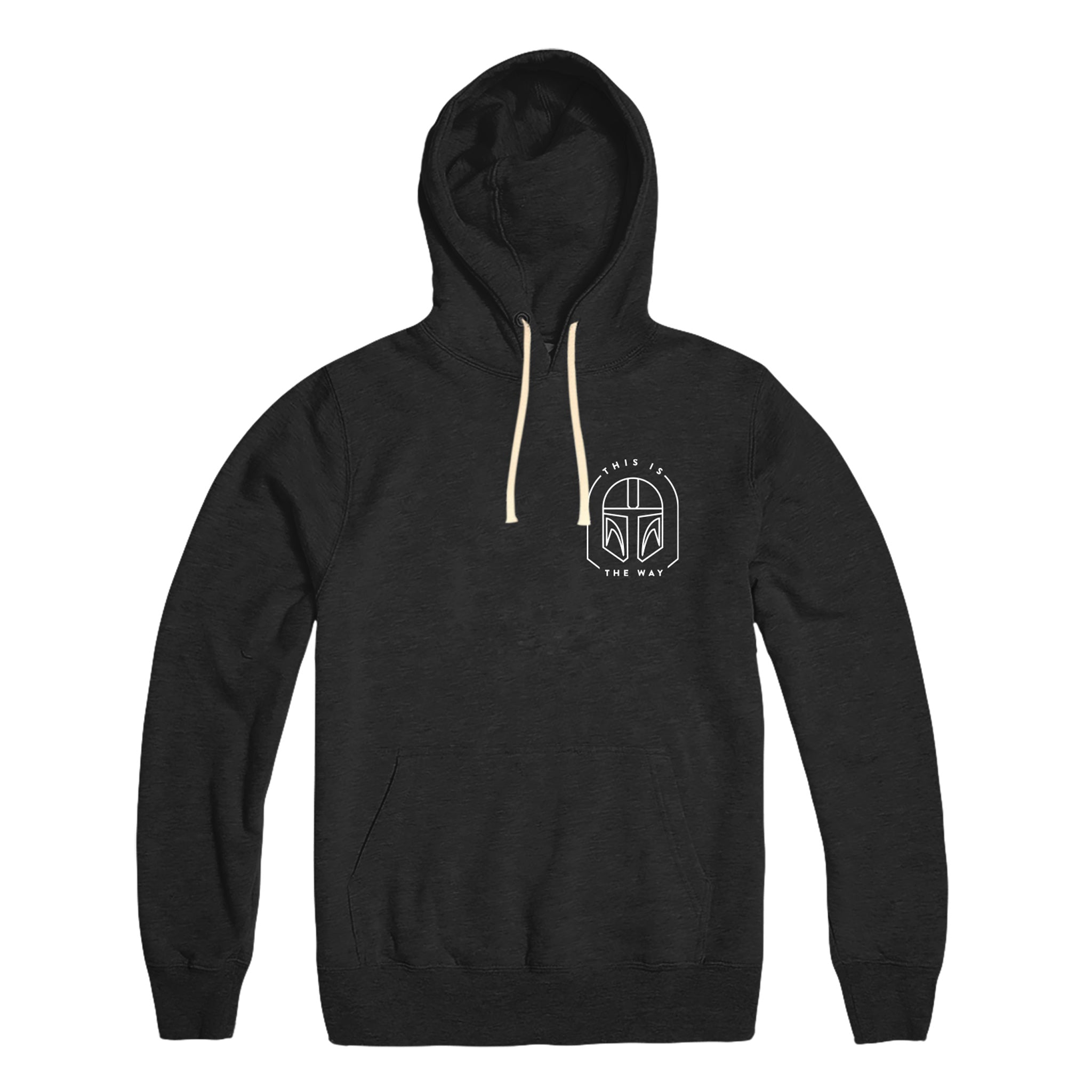 THIS IS THE WAY Pocket Print Hoodie Black