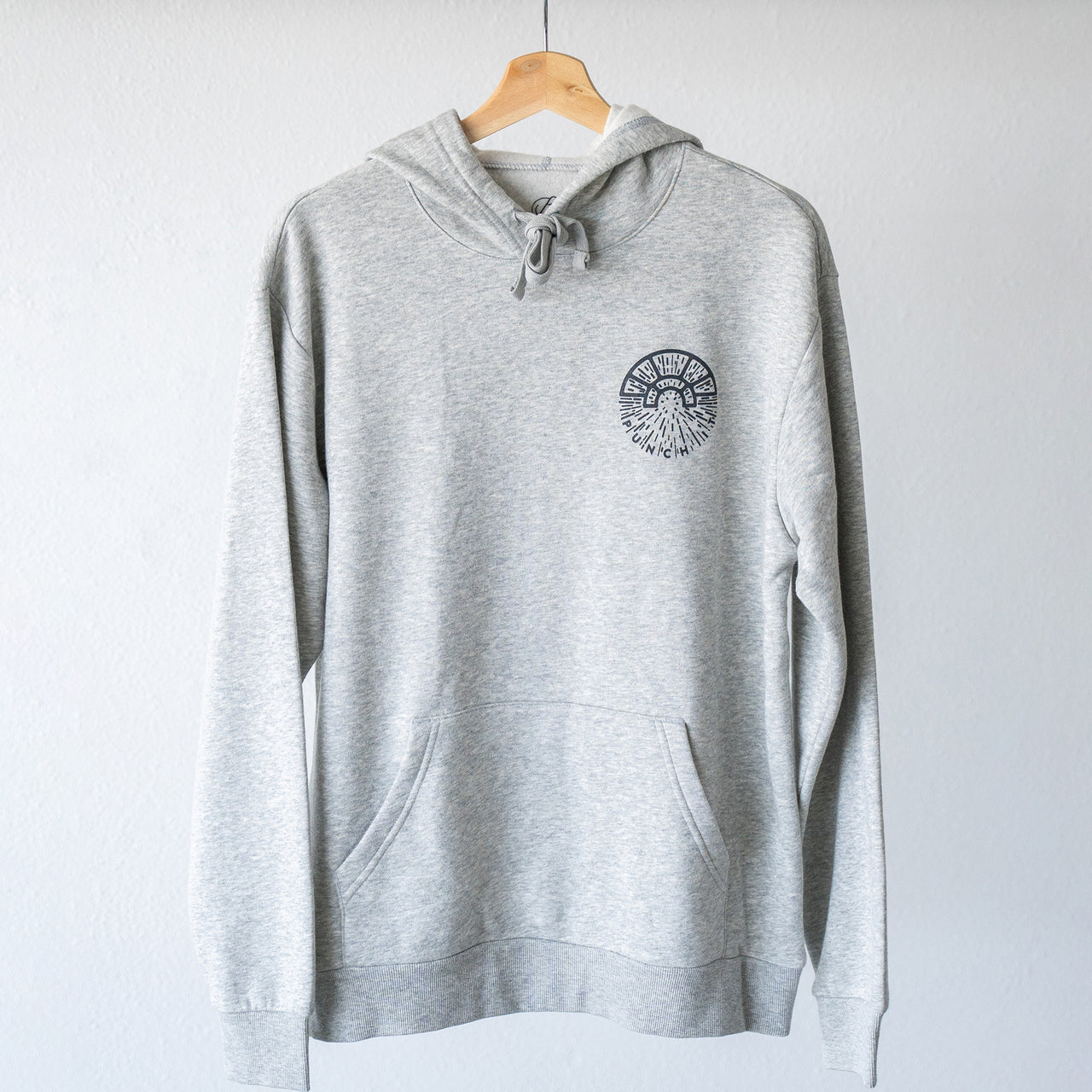 PUNCH IT | Hoodie | Heather Grey | Front & Back Print