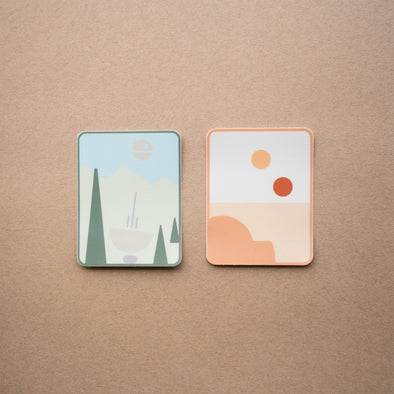 ENDOR & TATOOINE | Two Sticker Pack