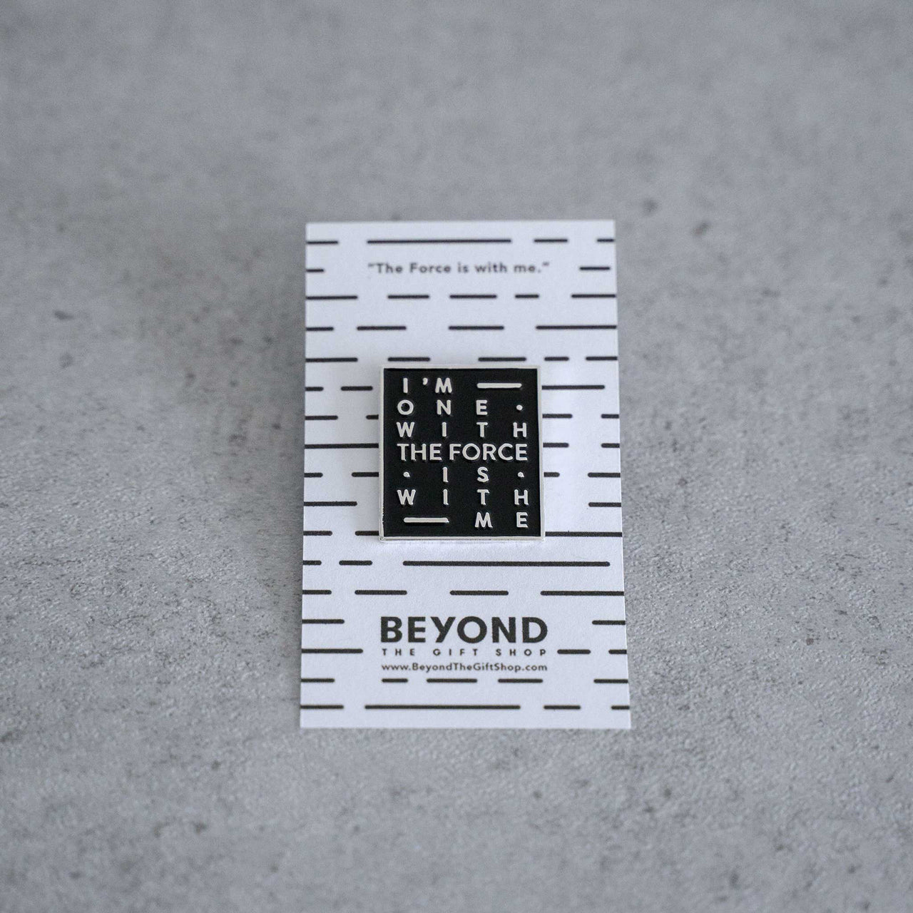 THE FORCE | Pin | Black & Silver