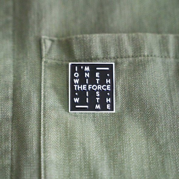 THE FORCE | Pin | Black & Silver